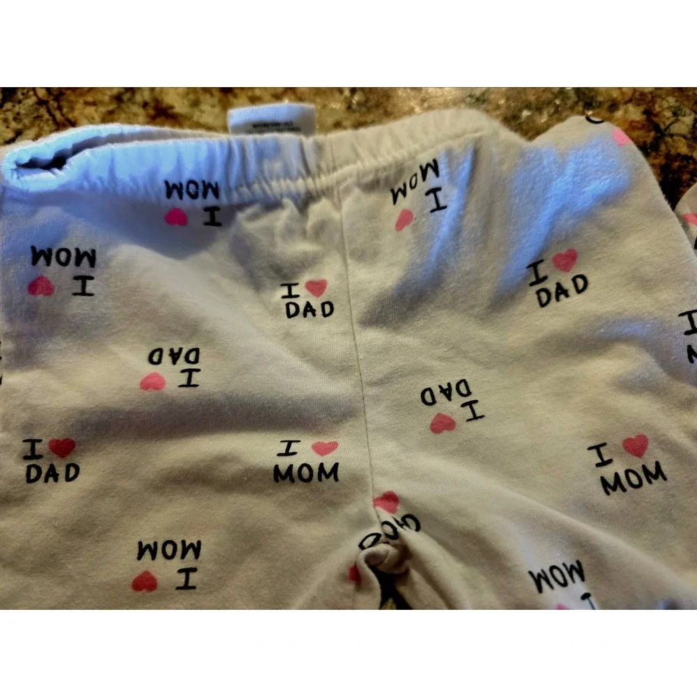 Lot of (4)Carter's Baby Girls Leggings Pants 6M.
